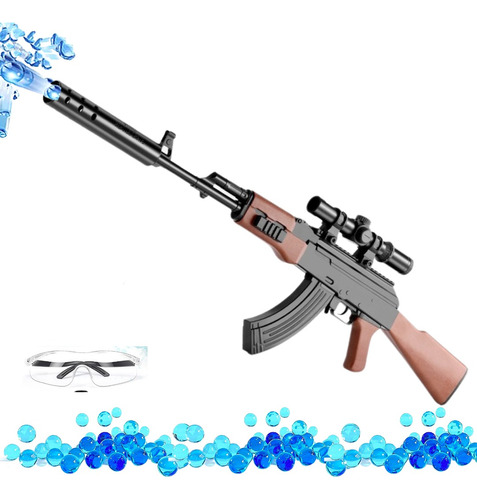 Ametralladora Automatica Ak47 Akm Blaster Juguete Hidrogel