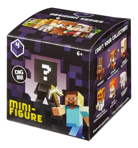 Mini Boneco - Minecraft - Figuras Surpresa Mattel