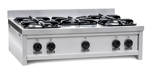 comprar Anafe Semi Industrial Corbelli 900mm 5 Hornallas Acero Inox
