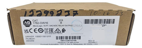 Allen Bradley 1762-ow16 Relay Salida (original)*