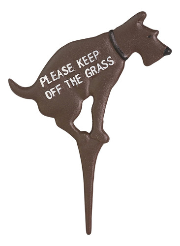 Letrero Con Texto En Inglés  Keep Dog Off The Grass Yard No 