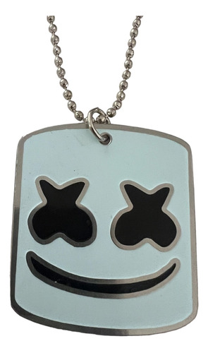 Dije Y Cadena Fortnite Marshmello De Metal 878ju