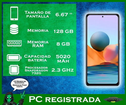 Imagen 2 de 9 de Xiaomi Redmi Note 10 Pro 128gb Caja Cerrada 8gb Ram Pcreg