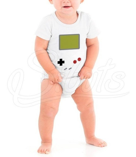 Pañalero Bebé Blanca Diseño Game Boy Gamer