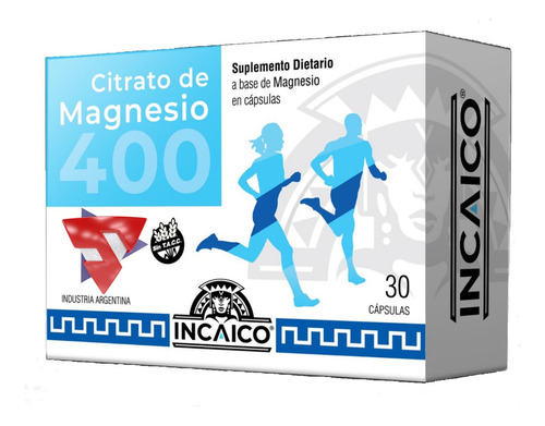 Citrato De Magnesio 400 Incaico Sabor Sin Sabor