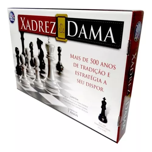 Jogo Xadrez e Dama Pais e Filhos - Jogo Xadrez e Dama Pais e