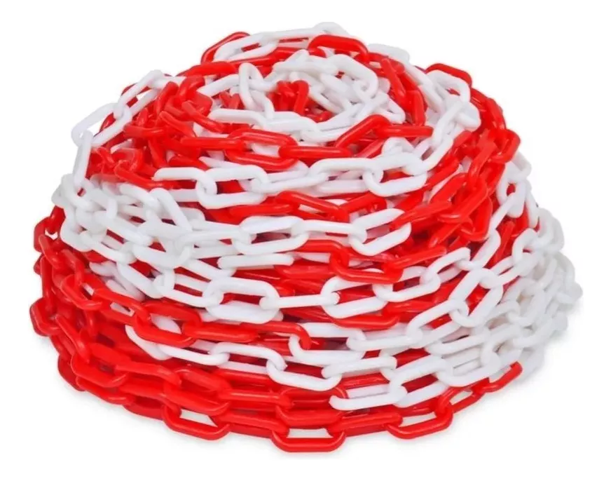 Tercera imagen para búsqueda de cadena plastica roja y blanca