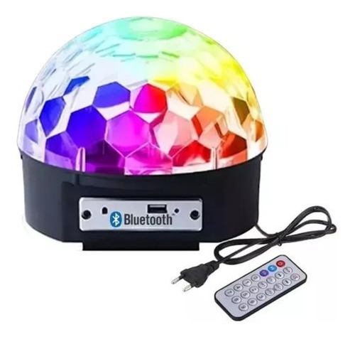 Bola De Luces Multicolores Bluetooth + Pendrive + Control