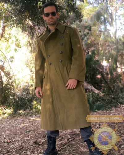 Gabardina O Abrigo De Trinchera Militar Sovietico Vintage