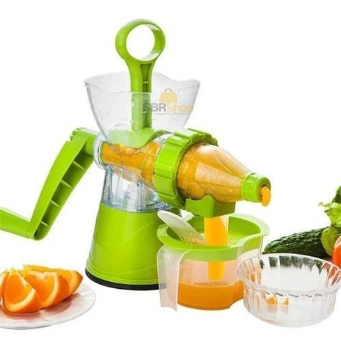 Juicer Centrifuga Espremedor Frutas Legumes Manual Cor Verde Não se aplica