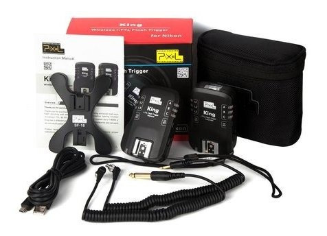 Rádio Flash Nikon Transmissor E Receptor King I-ttl Wireless