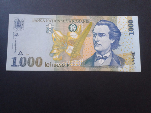 Billete Rumania 1000 Liras 1998