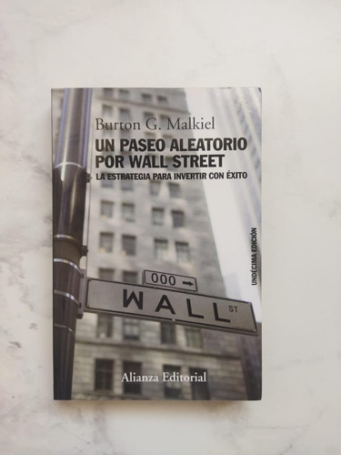 Libro, Un Paseo Aleatorio Por Wall Street