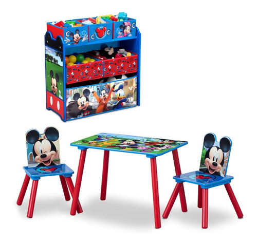 Juguetero Mesa Silla Mickey Mouse Delta Envio Gratis