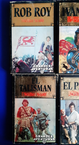 Set 6 Libros Walter Scott - Ivanhoe+robin Hood+talisman + (Usado)