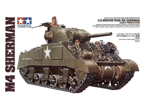 Tamiya Kit U.s. Medium Tank M4 Sherman 1/35 35190