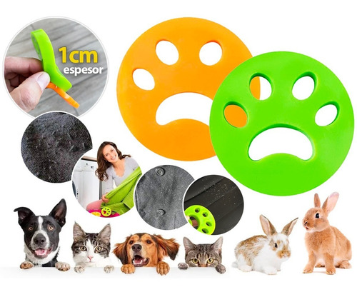 Imagen 1 de 6 de 2 Removedor Pelos Mascotas Secadora Perro Gato Tela Lavadora