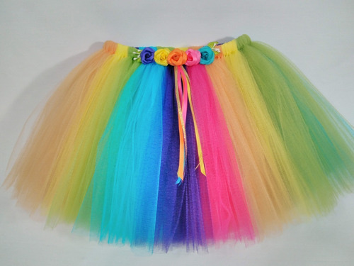 Tutu Princesa + Vincha Unicornio + Varita Talle Small -bebas