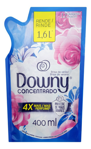 Suavizante Downy Concentrado Brisa de verano en sachet 400 ml