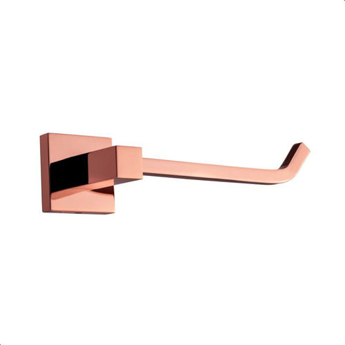 Papeleira Para Banheiro Super Luxo Latão Maciço Rose Gold