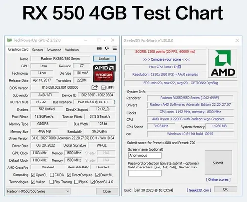 Tarjeta De Video Mllse Amd Rx 550 De 4gb Gddr5