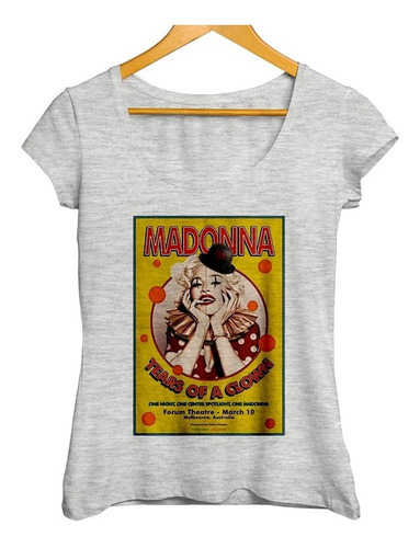 Remera Madonna Colores Vibrantes Diseño Melange