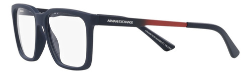 Lentes Oftálmicos Armani Exchange Ax3103 8181 Azul Mate Azul Mate