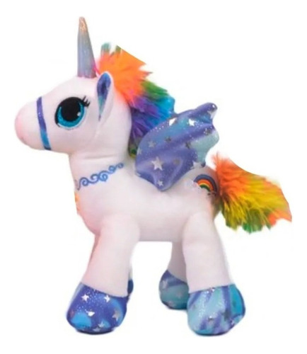 1 Hermoso Peluche Suave Unicornio 28cm Aprox. Juguete Niñas