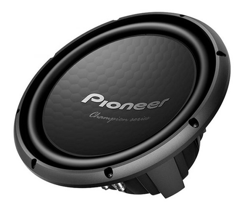 Bajo Pioneer Carro Subwoofer Champion Series 1500w Ts-w32s4 Color Negro