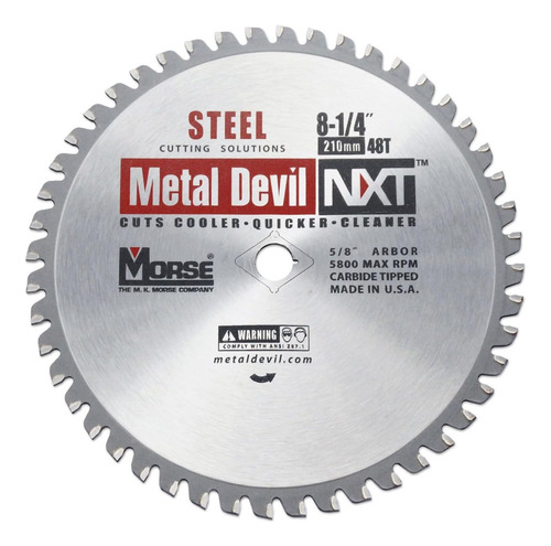 101370 Csm82548nsc Hoja De Sierra Circular Metal Devil ...