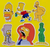 Comprar X18 Calcomanías Vinilo Simpson Homero Lisa Bart 10cm
