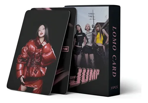 55 Blackpink Photocards - Jump Preto Rosa Jump Sb Fgb Xkkp