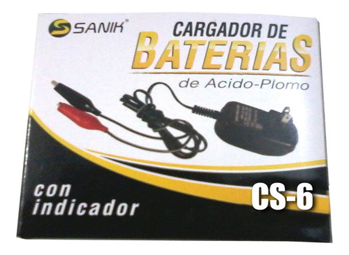 Imagen 1 de 3 de Cargador 6volts Para Carritos Montables Scooters Patines