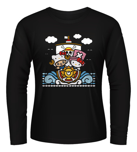 Playera One Piece Colaboracion Con Hello Kitty Manga Larga