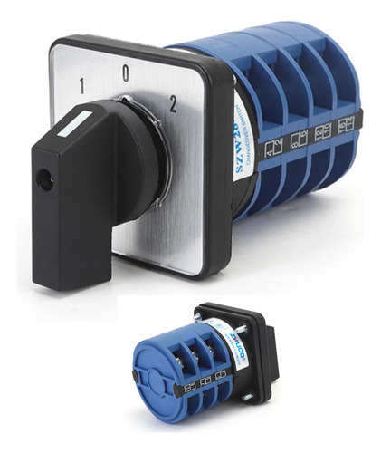 Selector 3 Posiciones 1-0-2 32 Amperes Switch Interruptor