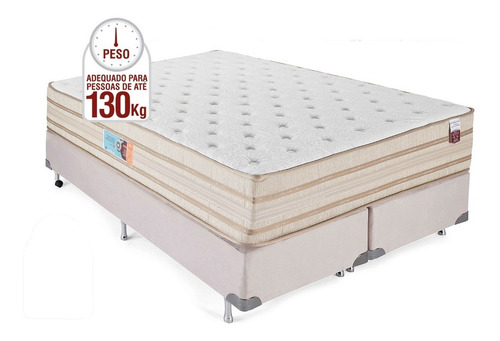 Sommier Queen Resorte Pocket Firme Doble Pilow 130 Kg