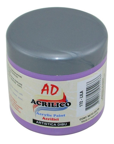 Pintura Acrilica Ad Pote Grande X 200ml