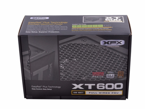 Fuente Xfx 600w Xt600 Full Wired 80 Plus Bronze Gamer
