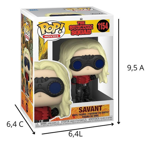 Funko Pop! Filmes: Esquadrão Suicida - Savant, 2021,filme Dc