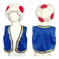 Comprar Disfraz Chaleco Toad + Gorro  (mario) Super Mario Bros Luigi Mapache Peach Waluigi Wario Yoshi 