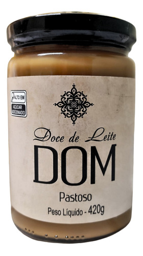 Dom doce de leite pastoso artesanal 420gr