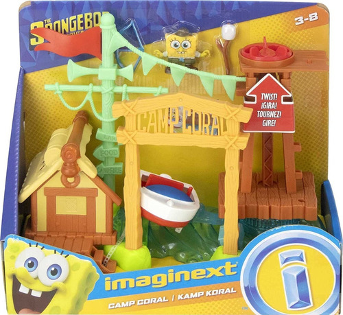 Set Juego Bob Esponja La Pelicula: Campo Coral, Imaginext