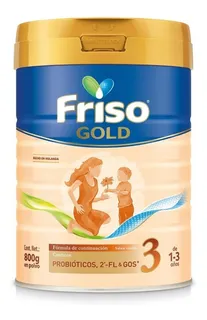 Leche de fórmula en polvo sin TACC Friso Gold 3 en lata de 1 de 800g - 12 meses a 3 años