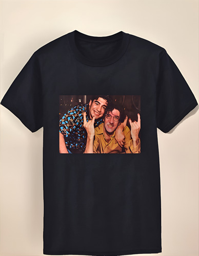 Remera Diego Maradona Charly Algodón Jersey Peinado Premium