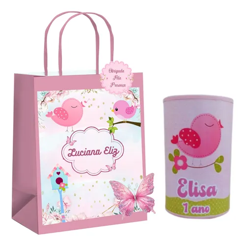 comprar Sacolinha + Cofrinho Jardim Encantado Personalizado - 40