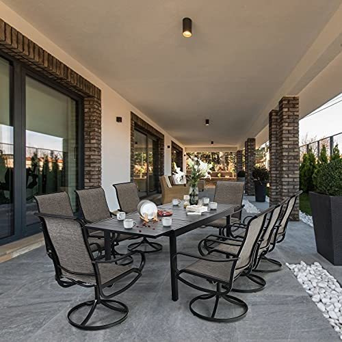 Phi Villa Juego De Comedor De Patio Al Aire Libre Para 8, 9