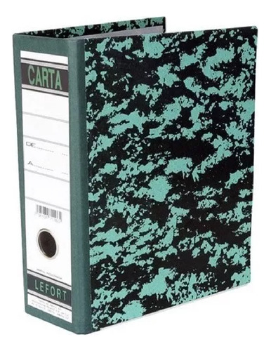 Carpeta Portafolio Ejecutiva Con Argollas Negro 4 Piezas