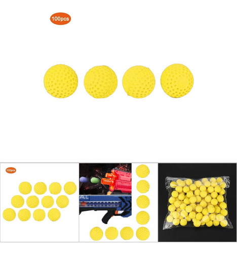 Pelota Redonda Universal Eva Soft, Paquete De 100 Unidades,