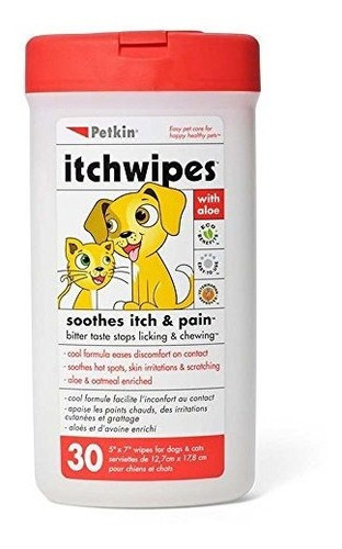 Petkin Itch Stop Toallitas Para Perros Y Gatos