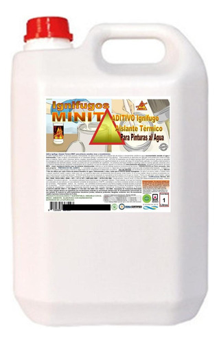 Pintura Ignifuga Aislante Térmica, Aditivo Minit Ignifugo 1l